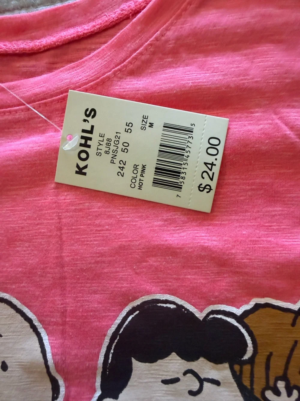 Peanuts Pink Graphic Tee - Picture 3 of 6